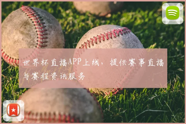 世界杯直播APP上线，提供赛事直播与赛程资讯服务